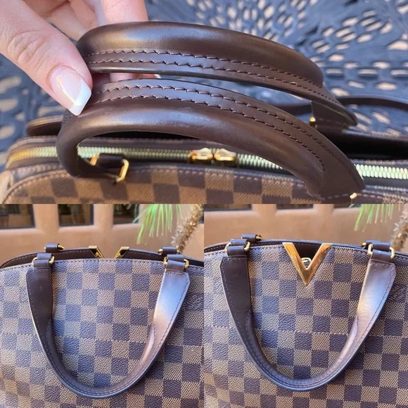 SOLD Louis Vuitton Damier Ebene Kensington Bowling Bag - Picture 9 of 16